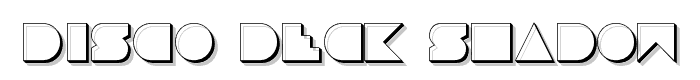 Disco Deck Shadow font